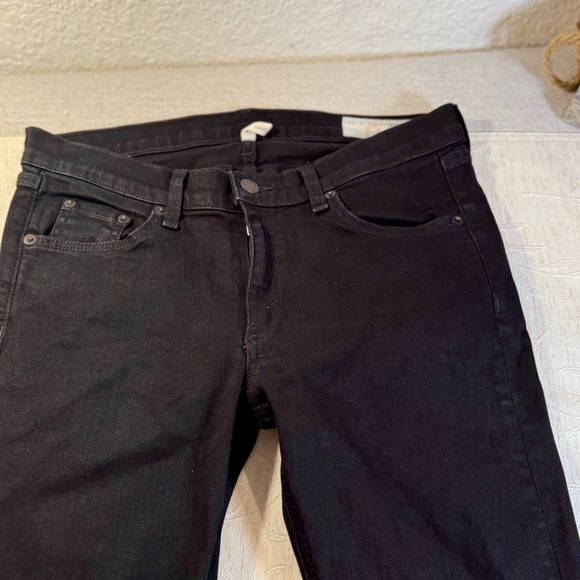 Rag & Bone Coated Black Skinny Jean Size 30. Cut 7195 - Picture 3 of 12